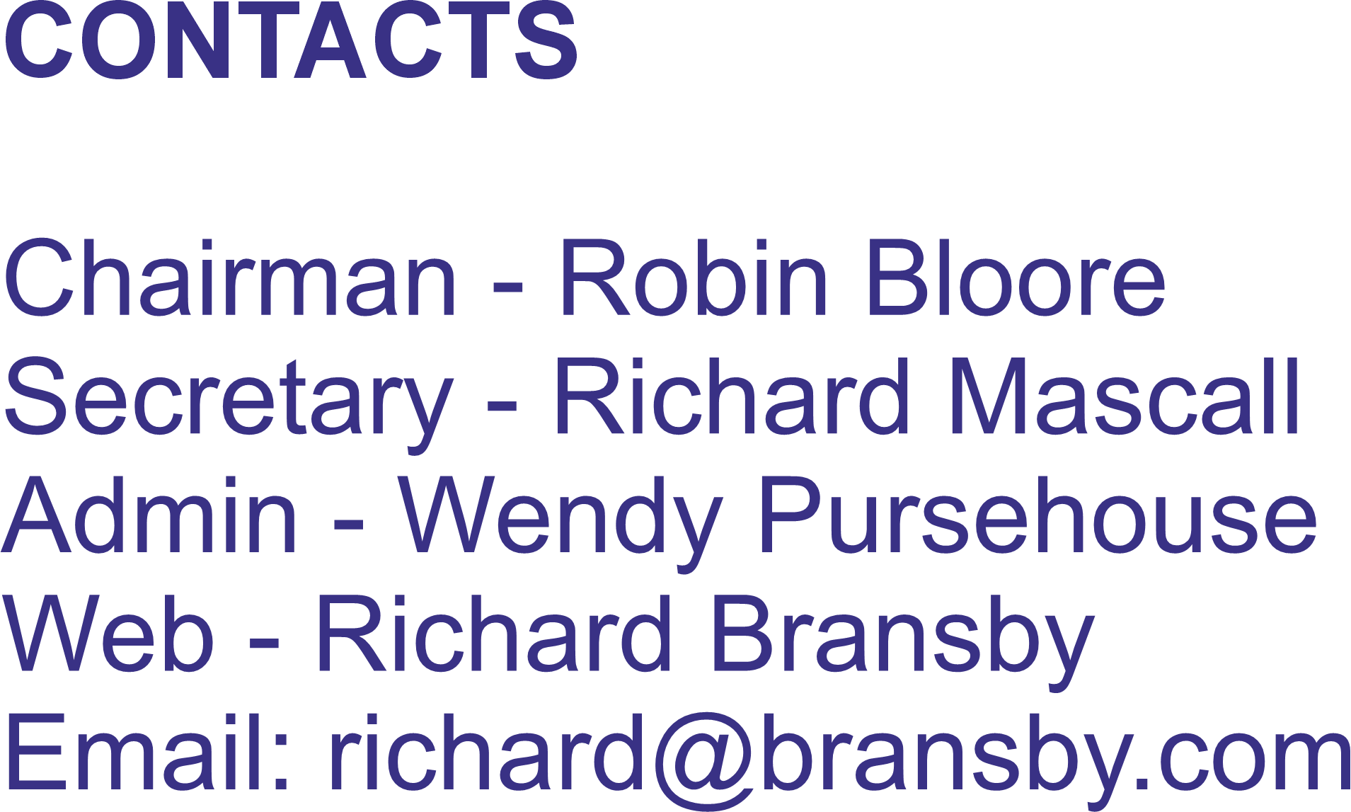 Contact details for Warlingham Lights